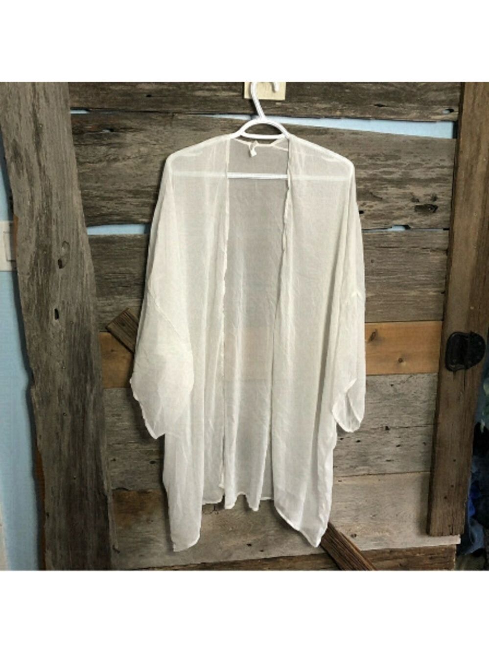 𝅺aeropostale Size O/S NWOT White Semi Sheer Coverup